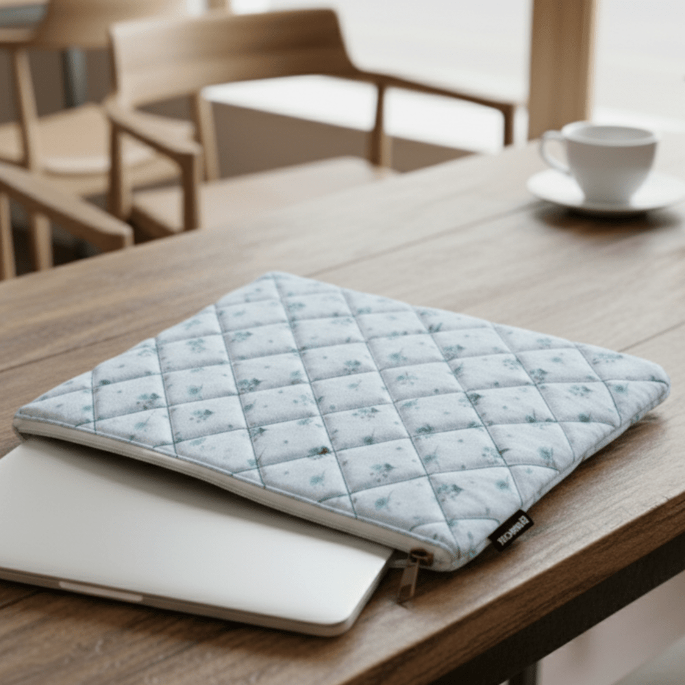 Daisy Puff Quilt Puffer Laptop Sleeve - BREACHIT