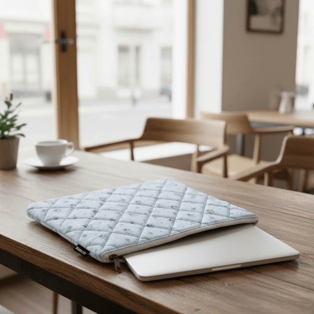 Daisy Puff Quilt Puffer Laptop Sleeve - BREACHIT