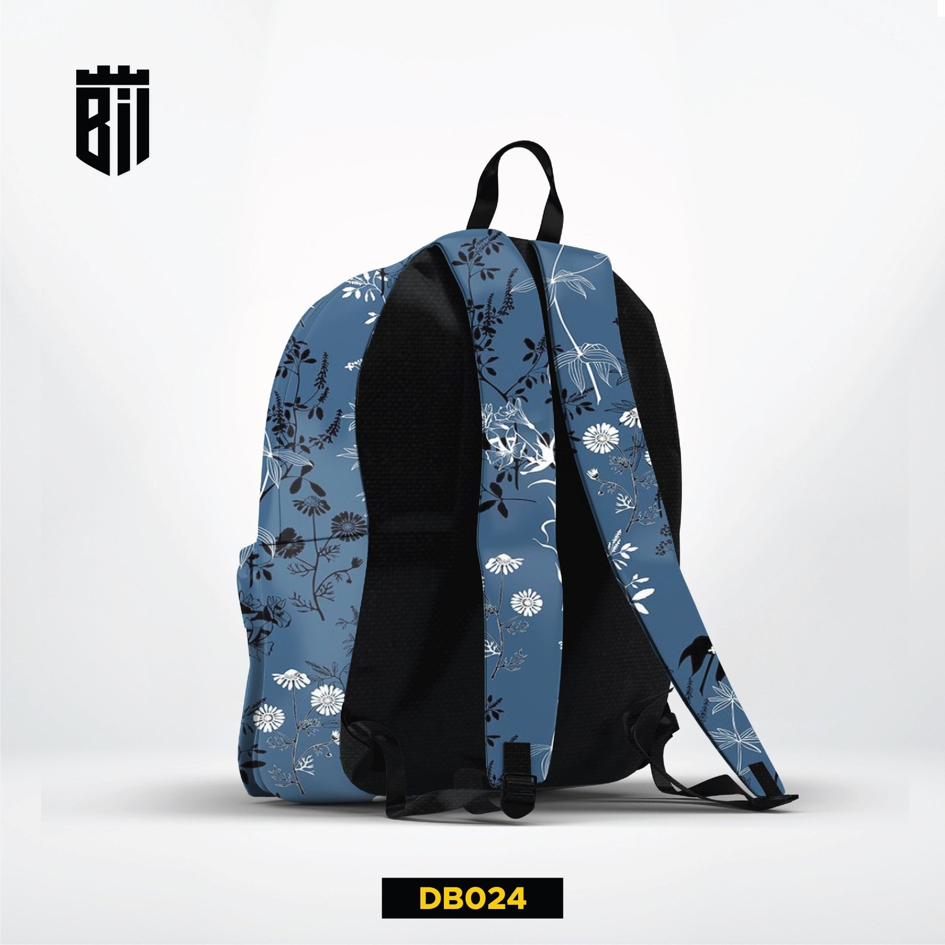 DB024 Vintage Floral Allover Printed Backpack - BREACHIT