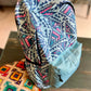 DB070 Blue Abstract Allover Printed Backpack - BREACHIT