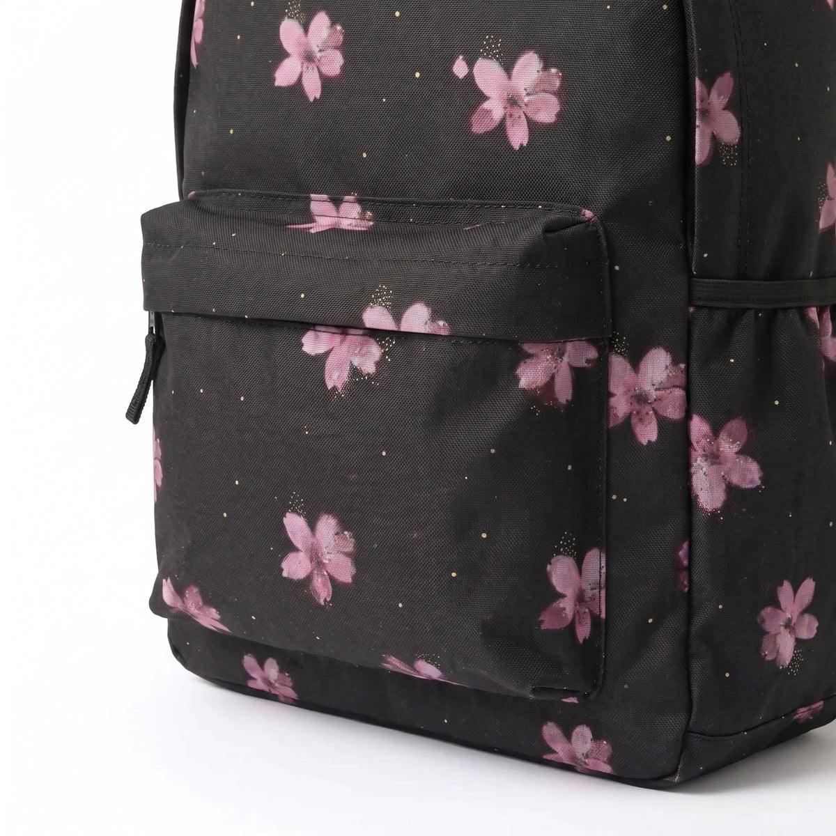 DB082 Pink Floral Art Allover Printed Backpack - BREACHIT
