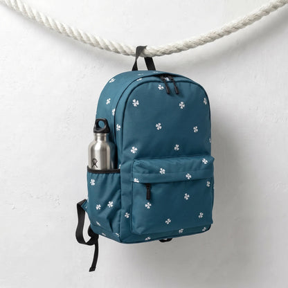 DB092 Flower Pattern Allover Printed Backpack - BREACHIT