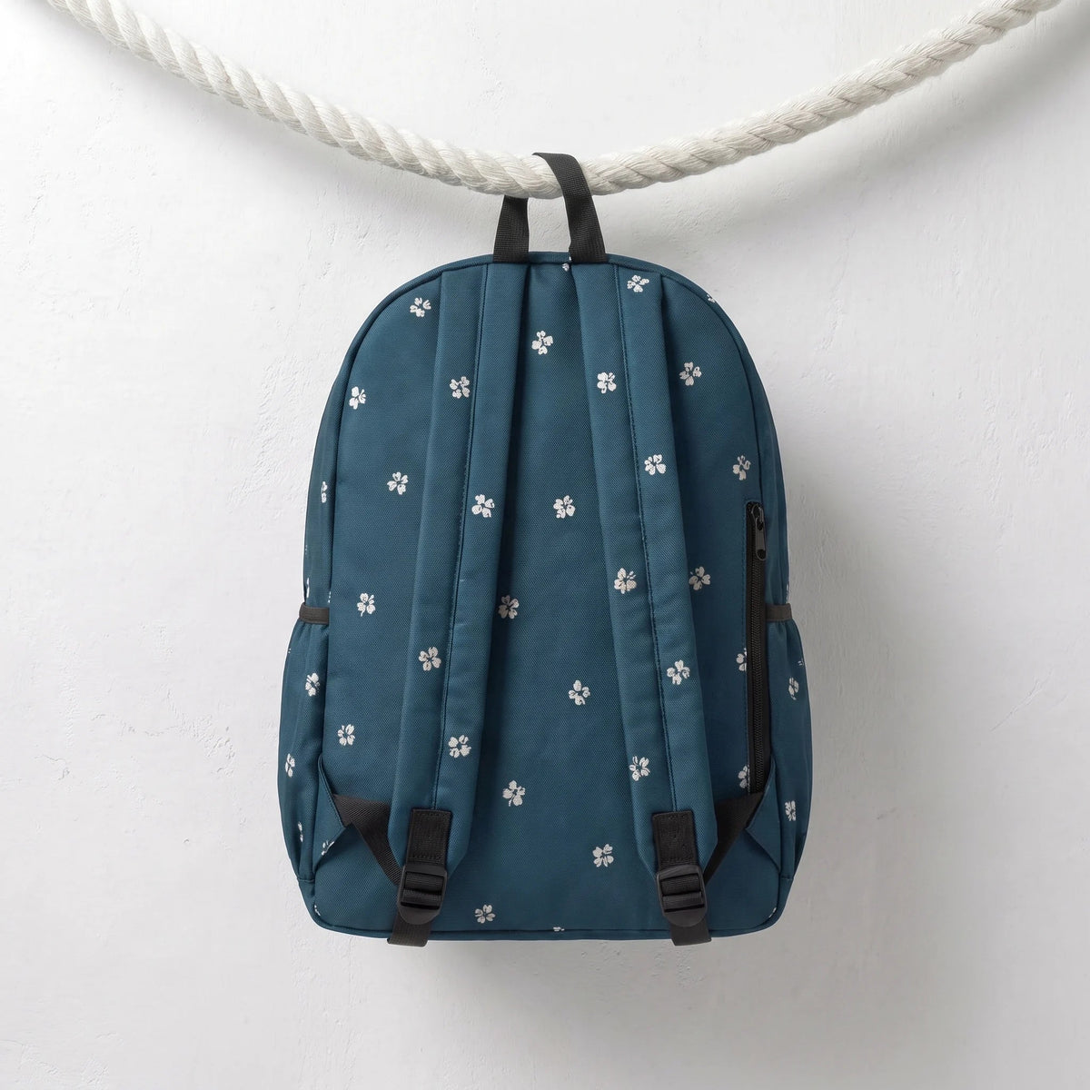 DB092 Flower Pattern Allover Printed Backpack - BREACHIT