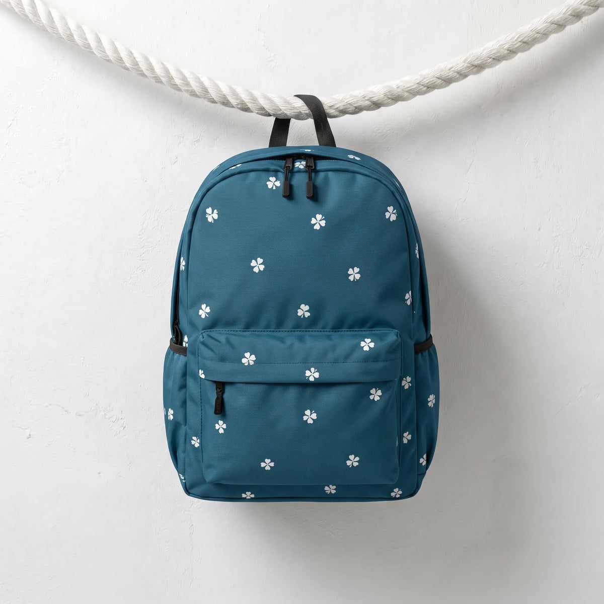 DB092 Flower Pattern Allover Printed Backpack - BREACHIT
