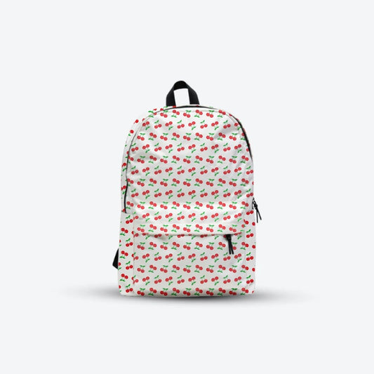 DB108 Cherry Allover Printed Backpack - BREACHIT