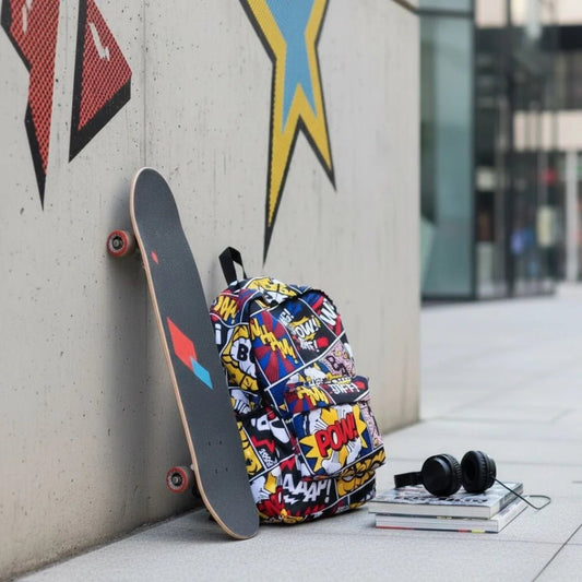 DB109 Comics Allover Printed Backpack - BREACHIT