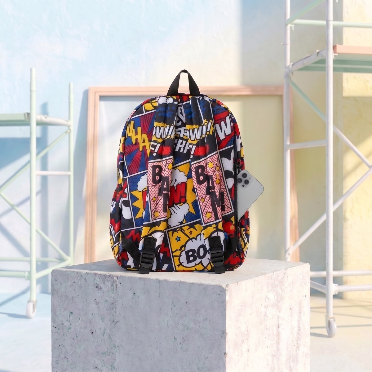DB109 Comics Allover Printed Backpack - BREACHIT
