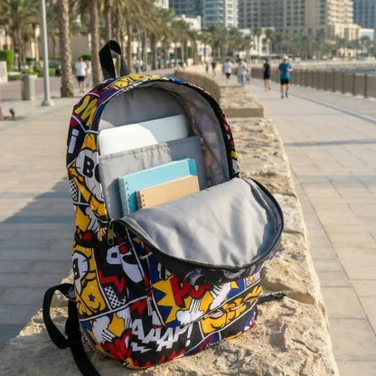 DB109 Comics Allover Printed Backpack - BREACHIT