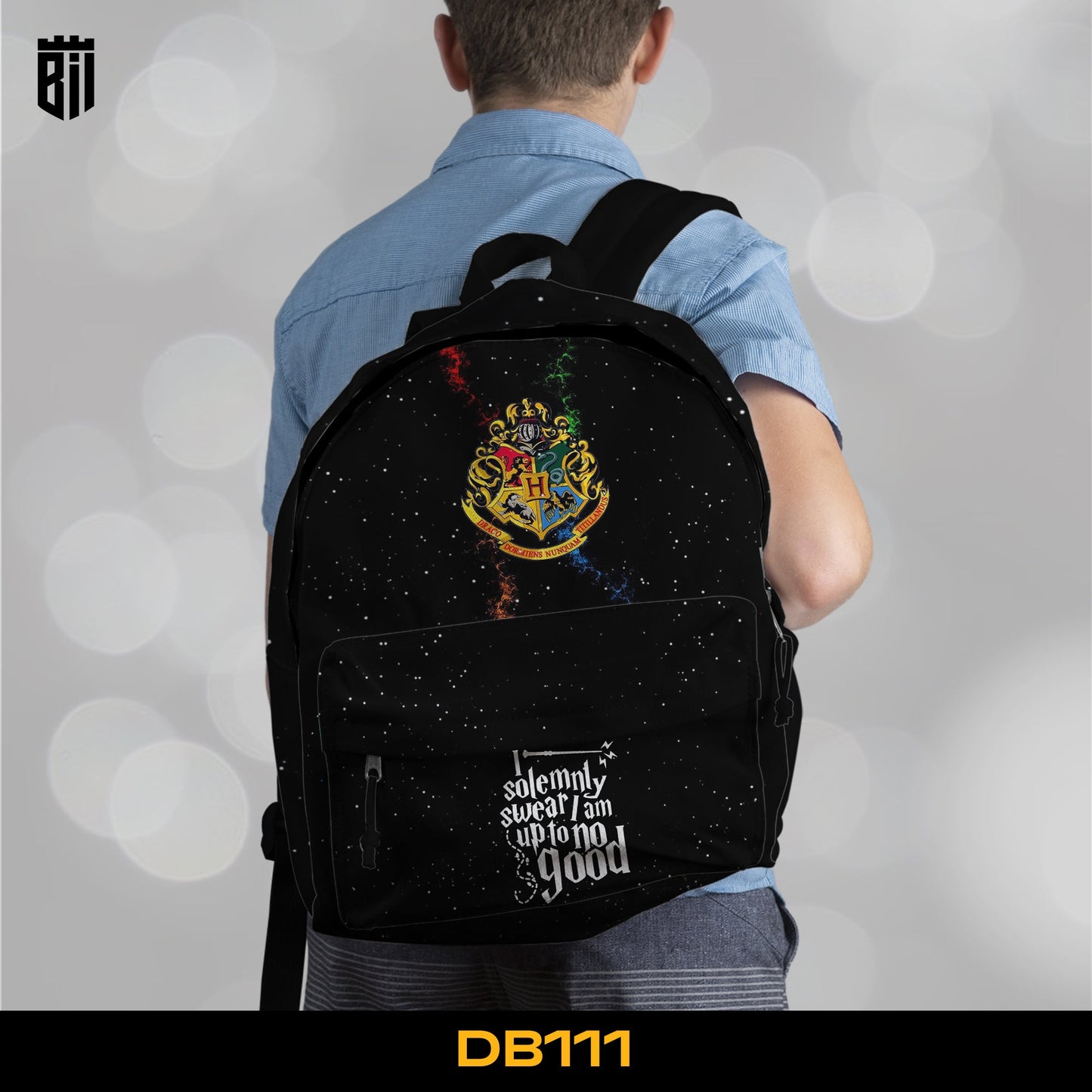 DB111 Harry Potter Allover Printed Backpack - BREACHIT