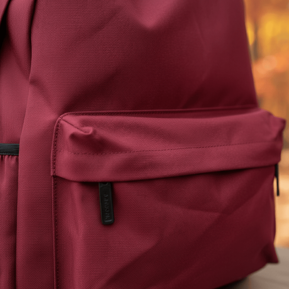 DB121 Maroon Allover Printed Backpack - BREACHIT