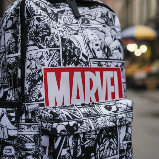 DB122 Marvel Allover Printed Backpack - BREACHIT