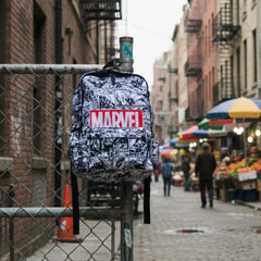 DB122 Marvel Allover Printed Backpack - BREACHIT