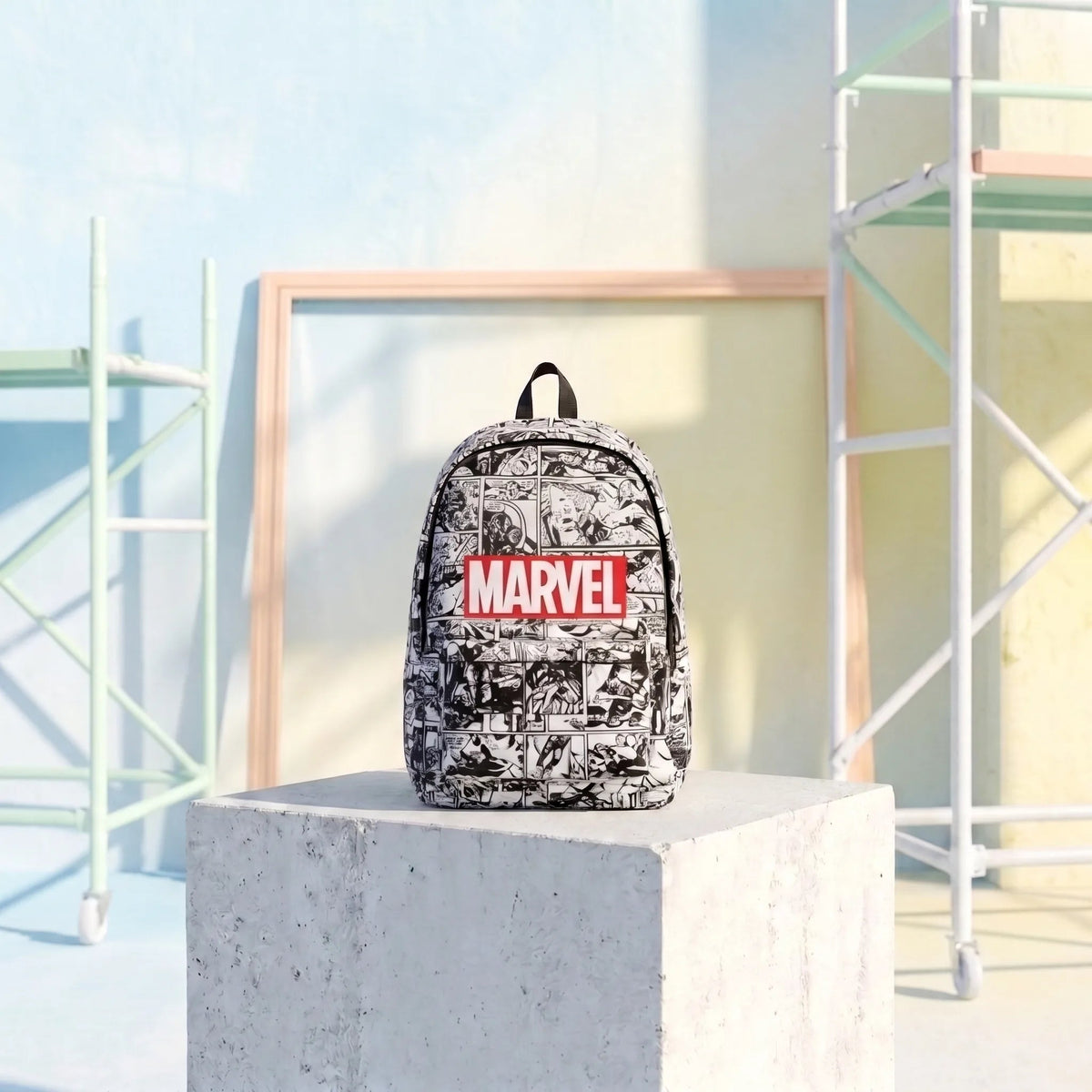 DB122 Marvel Allover Printed Backpack - BREACHIT