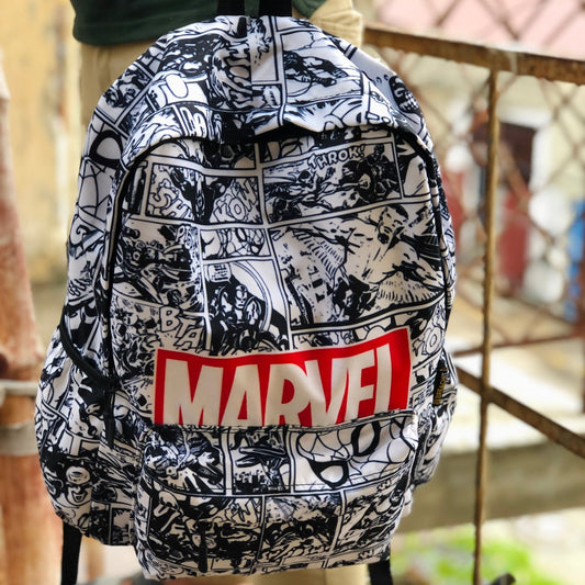 DB122 Marvel Allover Printed Backpack - BREACHIT