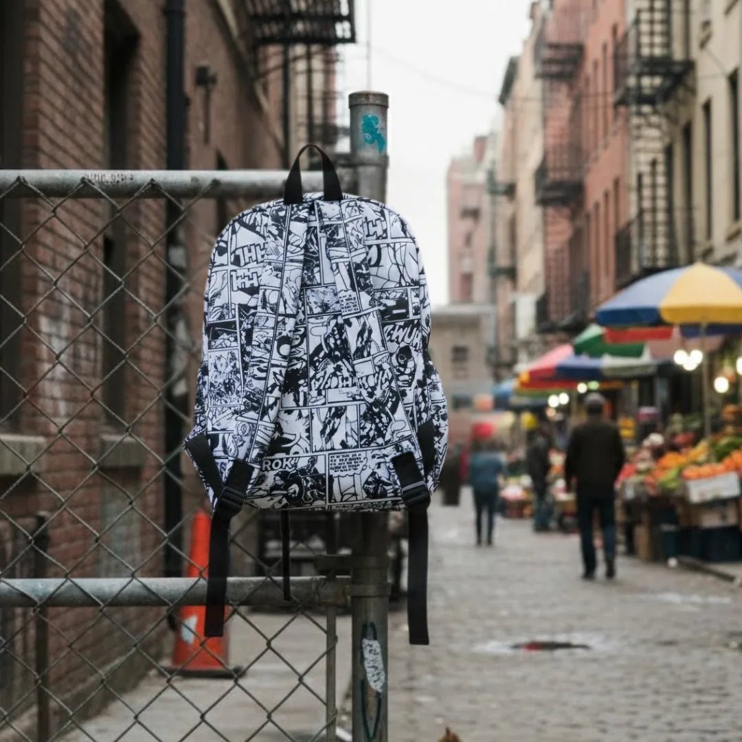DB122 Marvel Allover Printed Backpack - BREACHIT