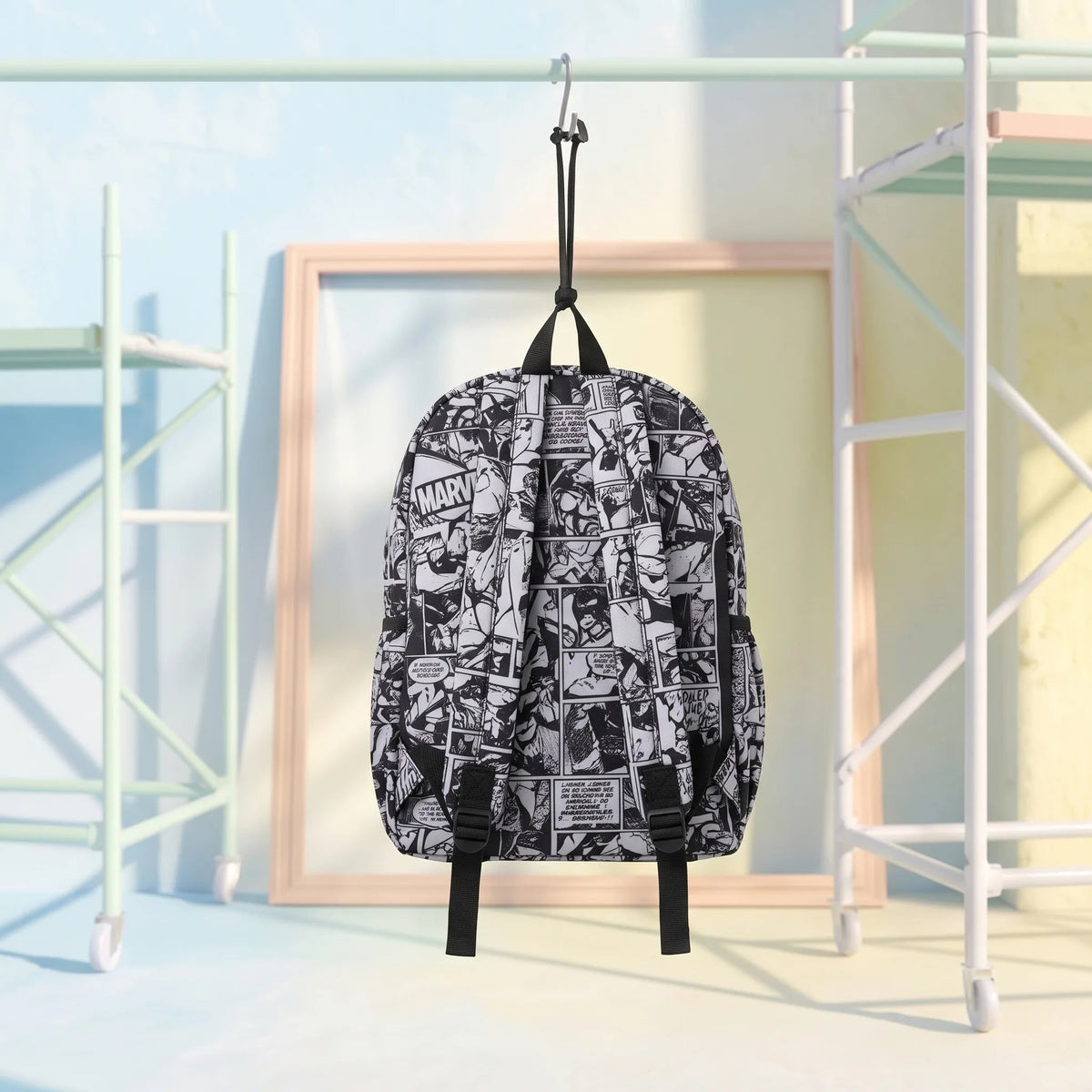 DB122 Marvel Allover Printed Backpack - BREACHIT