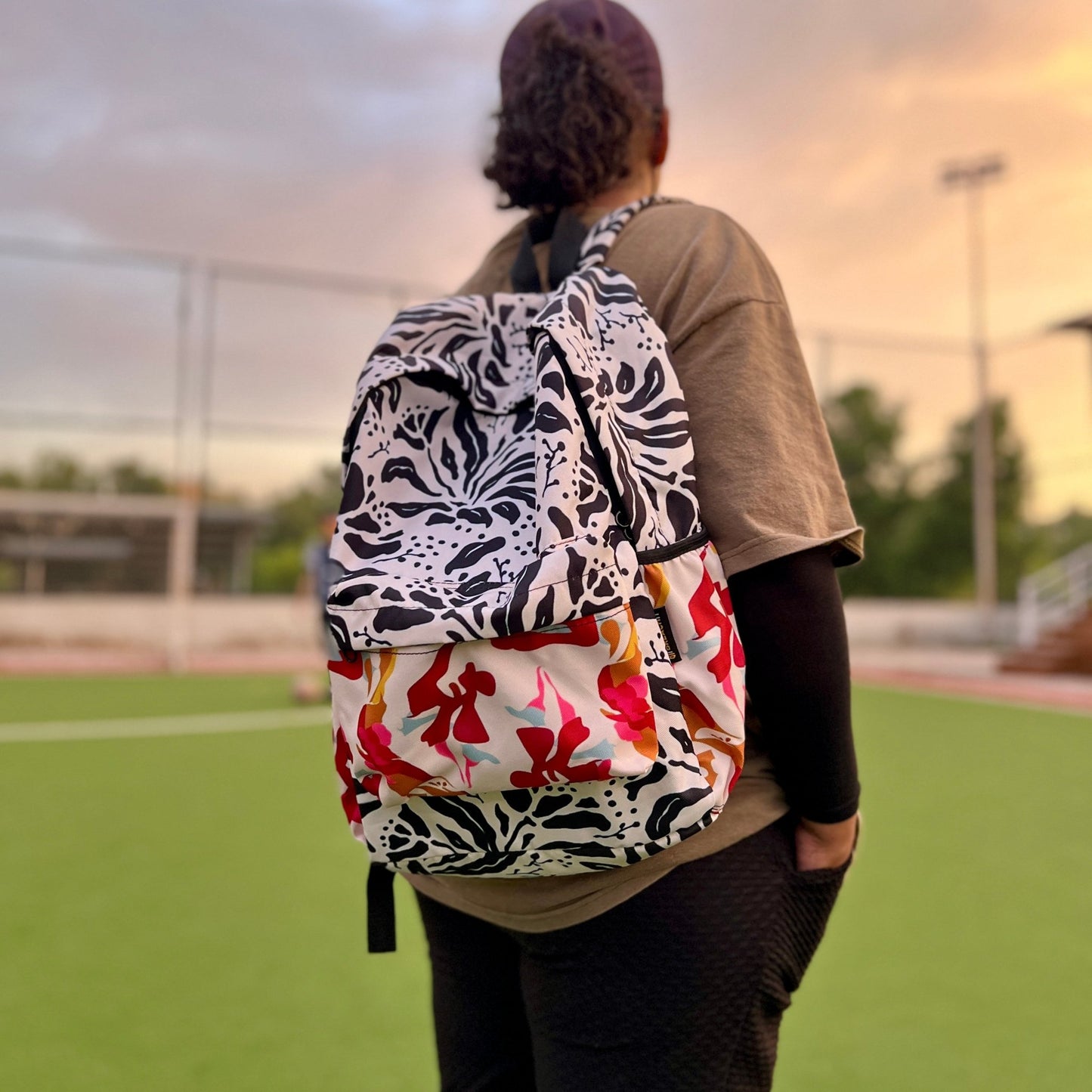 DB125 Zebra Mix Allover Backpack - BREACHIT