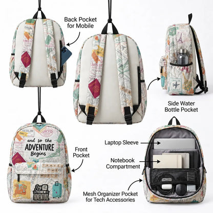DB137 Roam Squad Allover Printed Backpack - BREACHIT