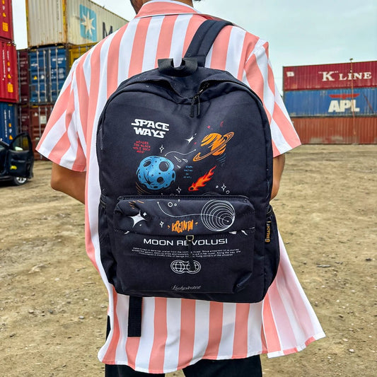 DB138 Cosmic Circuit Allover Printed Backpack - BREACHIT