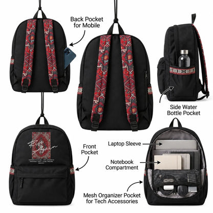 DB139 Urban Voice Allover Printed Backpack - BREACHIT