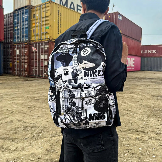 DB142 Urban Hype Allover Printed Backpack - BREACHIT
