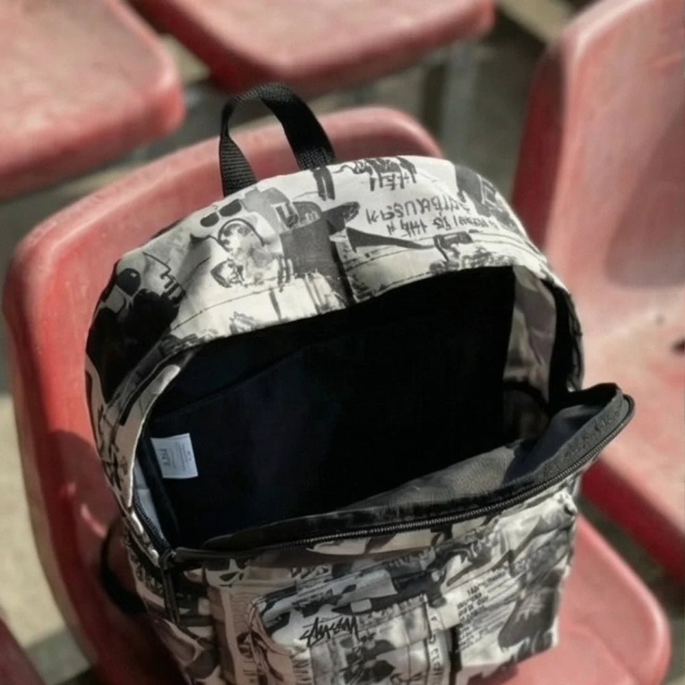 DB142 Urban Hype Allover Printed Backpack - BREACHIT