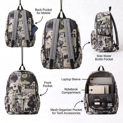 DB142 Urban Hype Allover Printed Backpack - BREACHIT