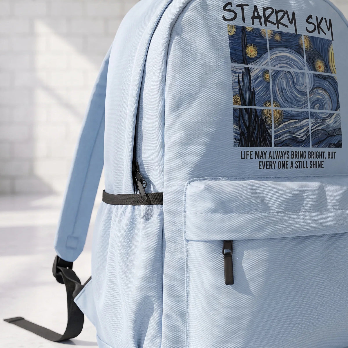 DB143 Starry Soul Allover Printed Backpack - BREACHIT