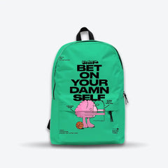 DB145 Self Made Allover Printed Backpack - BREACHIT