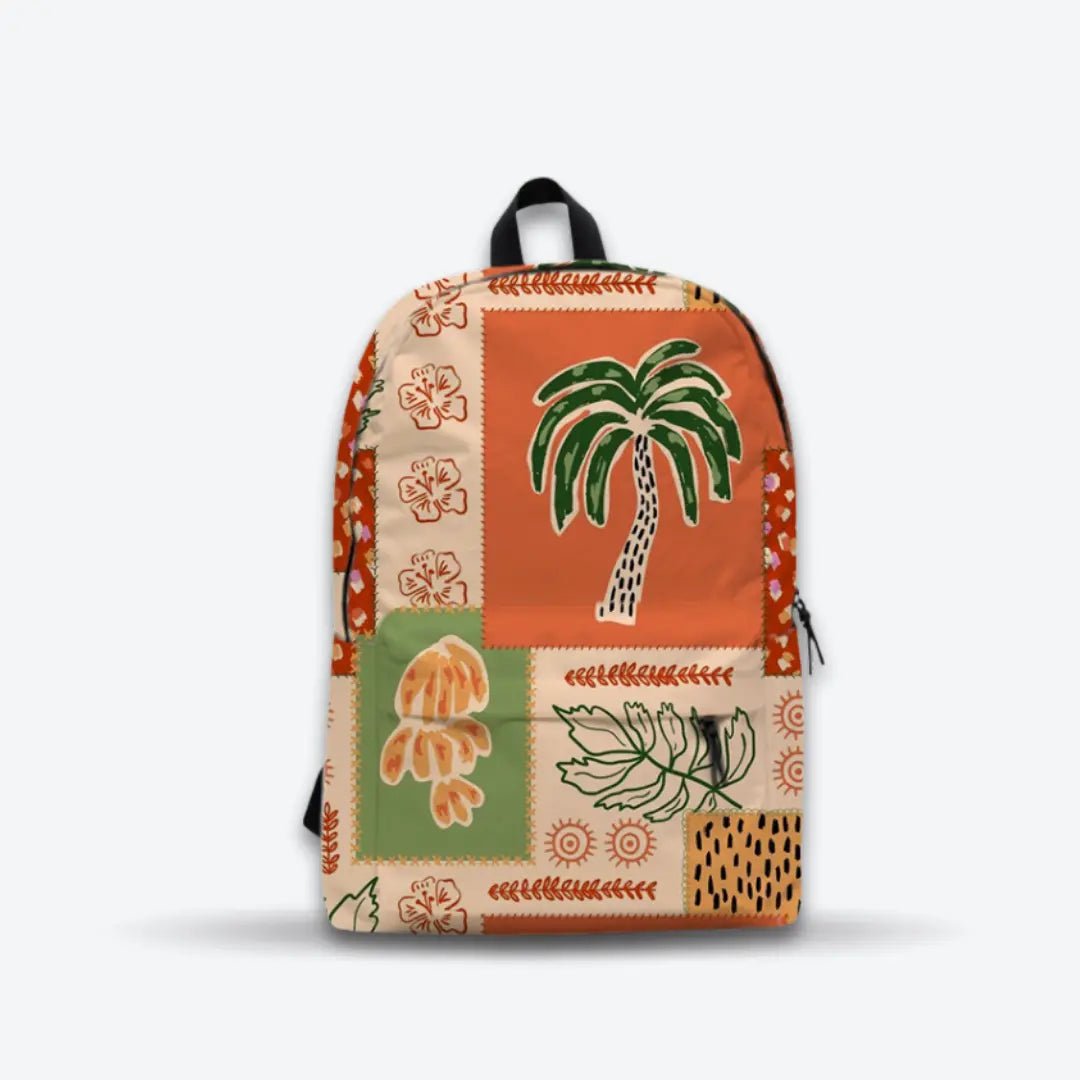 DB151 Tropic Patch Allover Printed Backpack - BREACHIT