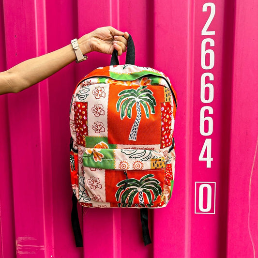 DB151 Tropic Patch Allover Printed Backpack - BREACHIT