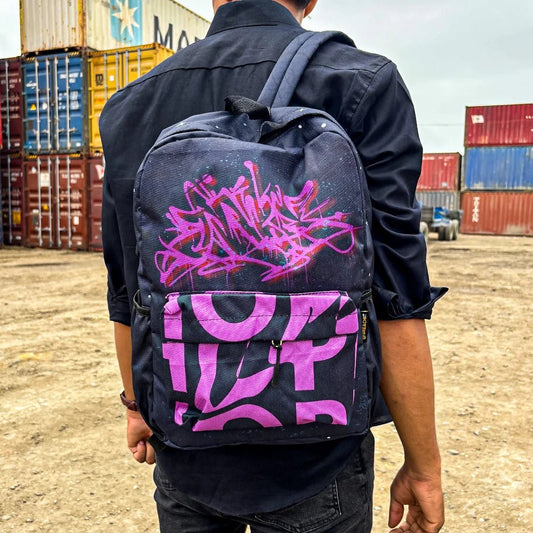DB154 Street Hope Allover Printed Backpack - BREACHIT