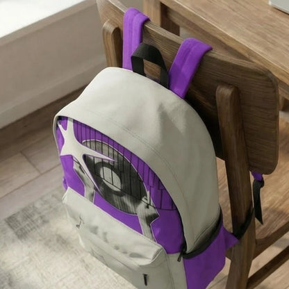 DB156 Vinyl Vibes Allover Printed Backpack - BREACHIT