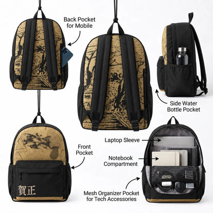 DB157 Street Camou Allover Printed Backpack - BREACHIT