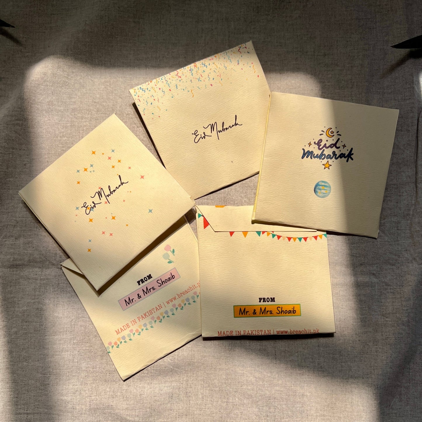 Eid Hues | Your Name Mini Textured Envelopes - BREACHIT