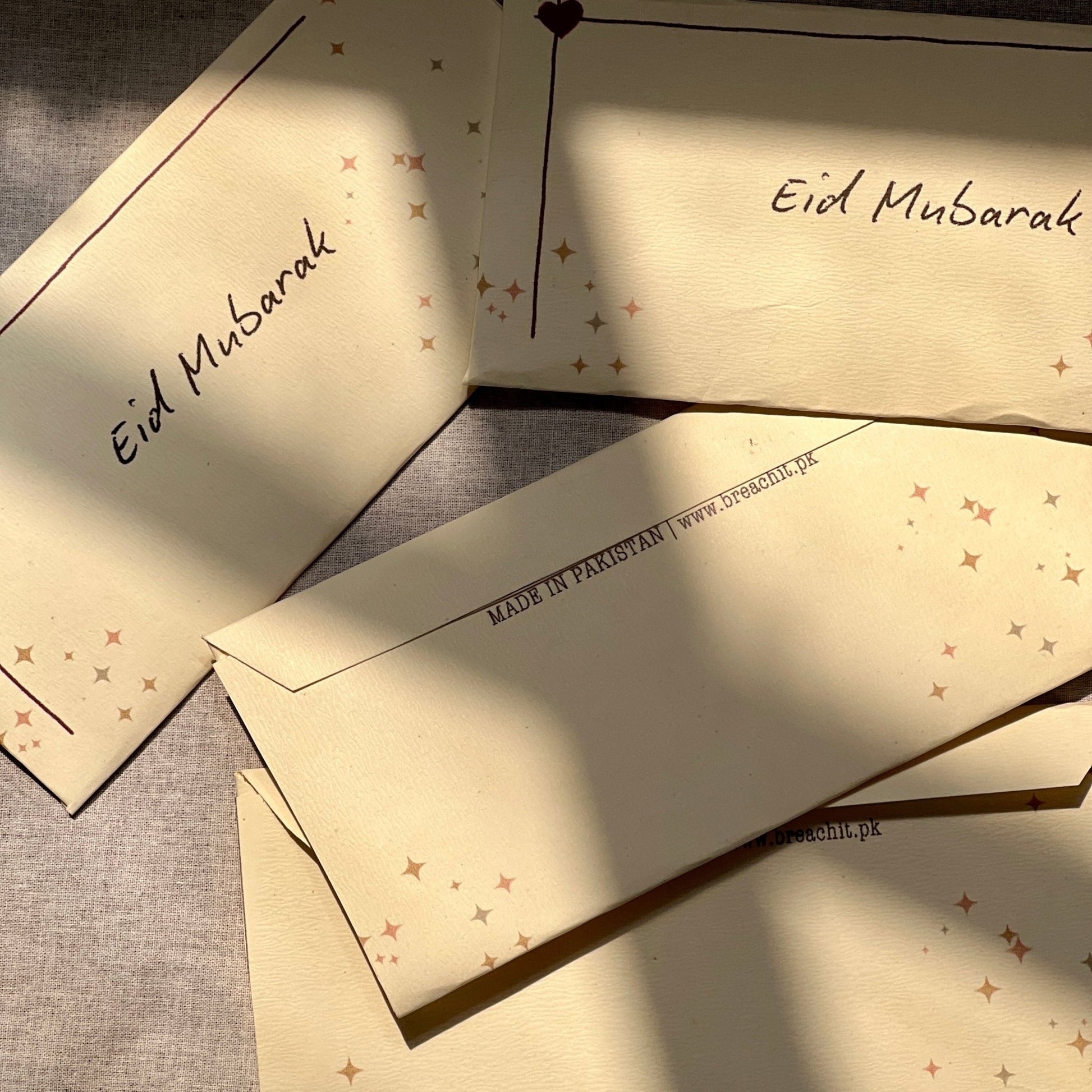 Eid Mubarak | Your Name Textured Envelopes - BREACHIT