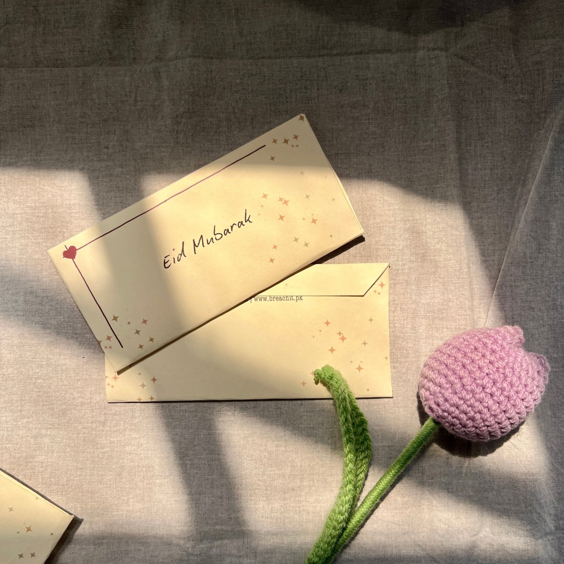 Eid Mubarak | Your Name Textured Envelopes - BREACHIT