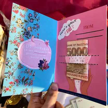Festive Bloom Eidi Card - BREACHIT