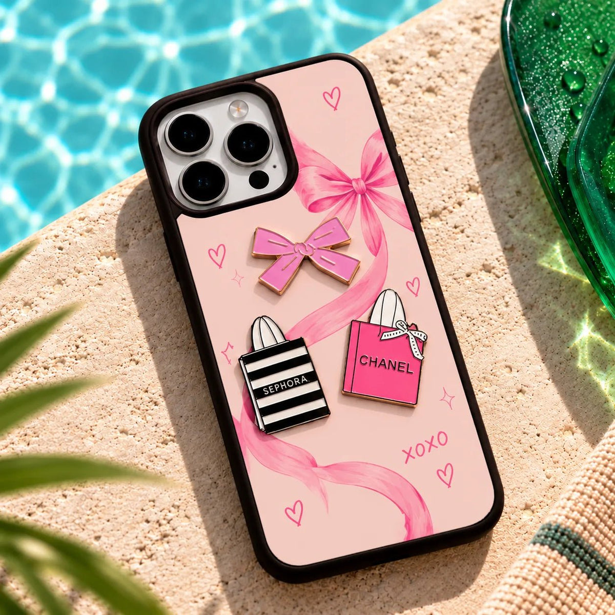 Girly Era 3D Metal Charm Mobile Case - BREACHIT