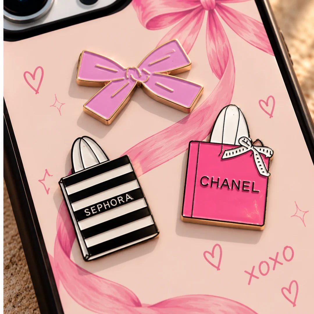 Girly Era 3D Metal Charm Mobile Case - BREACHIT