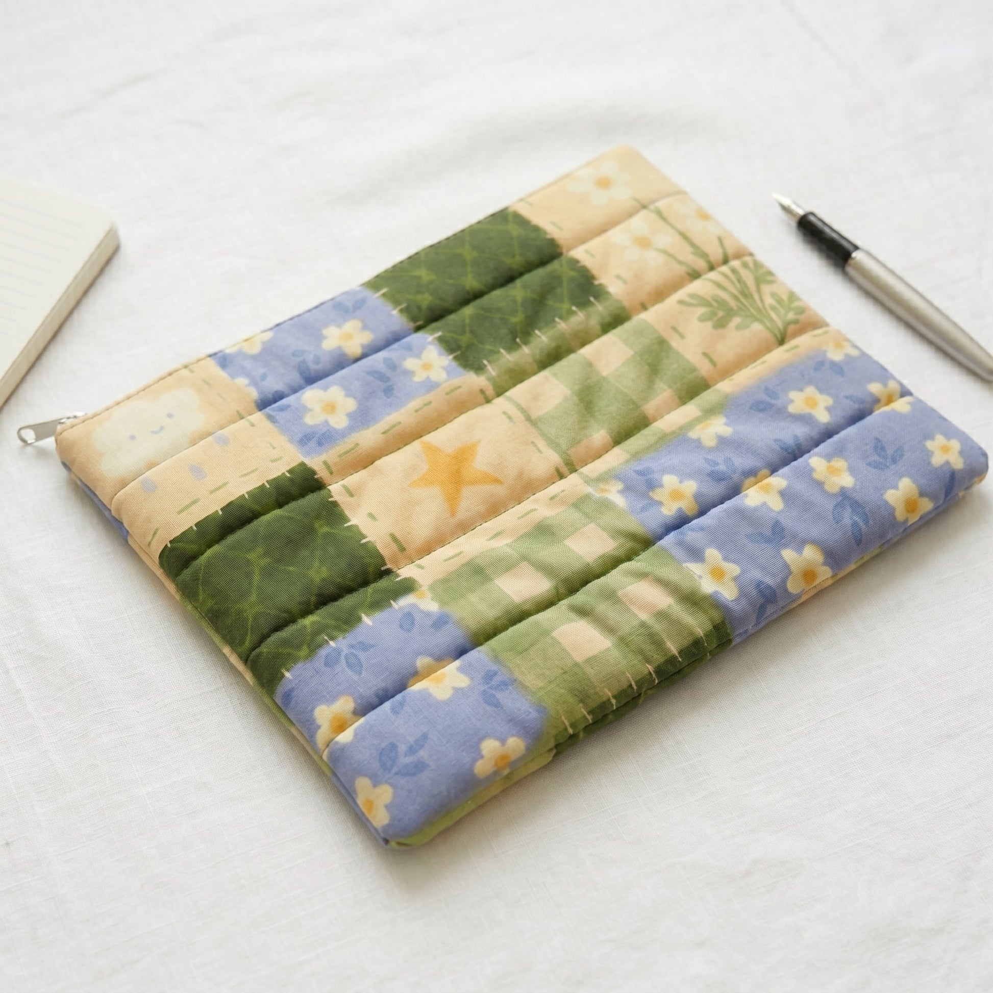 Harvest Meadow Quilt Puffer Laptop Sleeve - BREACHIT