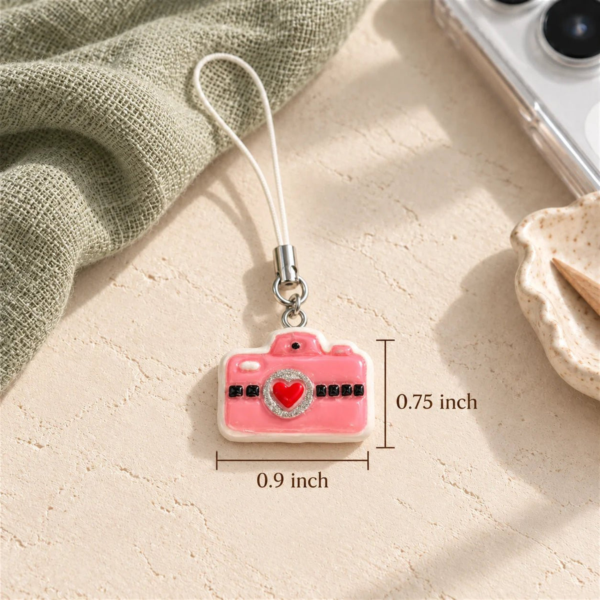 Heartshot - Handmade Clay Phone Charm - BREACHIT