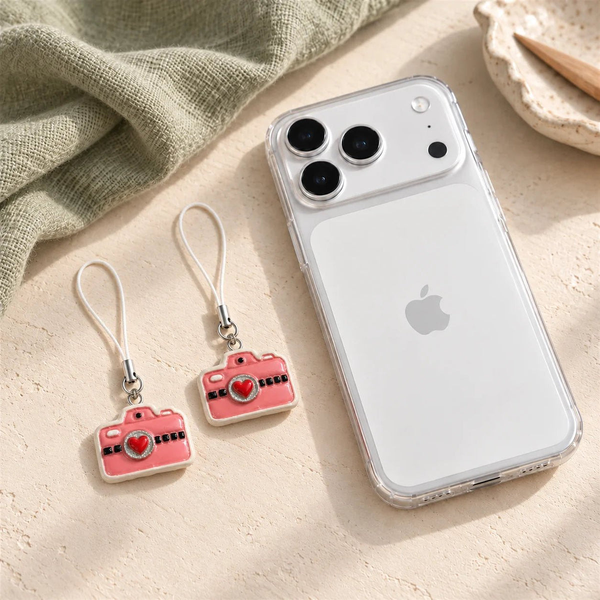 Heartshot - Handmade Clay Phone Charm - BREACHIT
