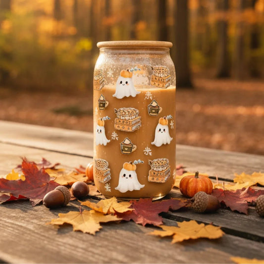 Hello Autumn Coffee Glass Jar - BREACHIT