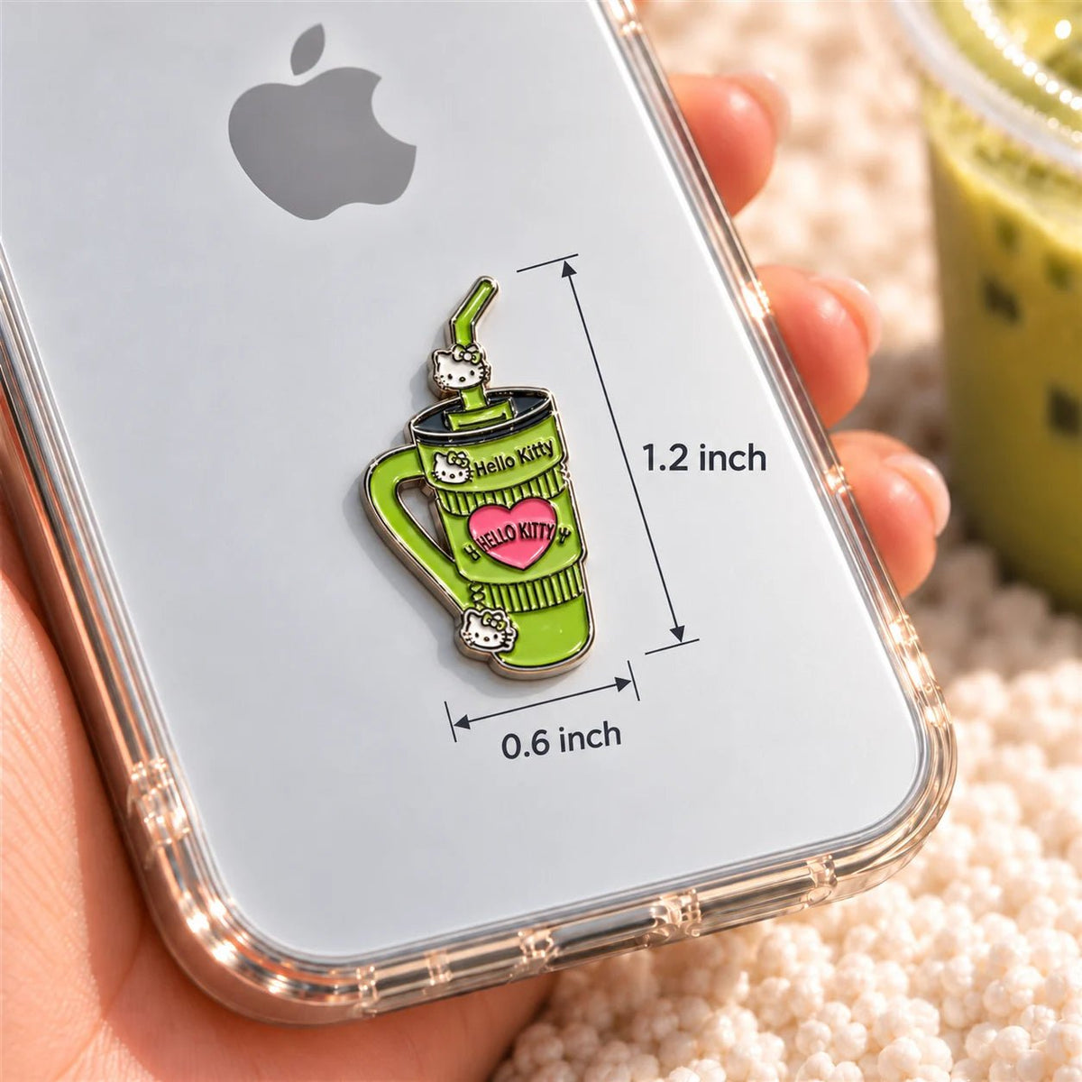 Hello Kitty Tumbler - Adhesive Metal Charm - BREACHIT
