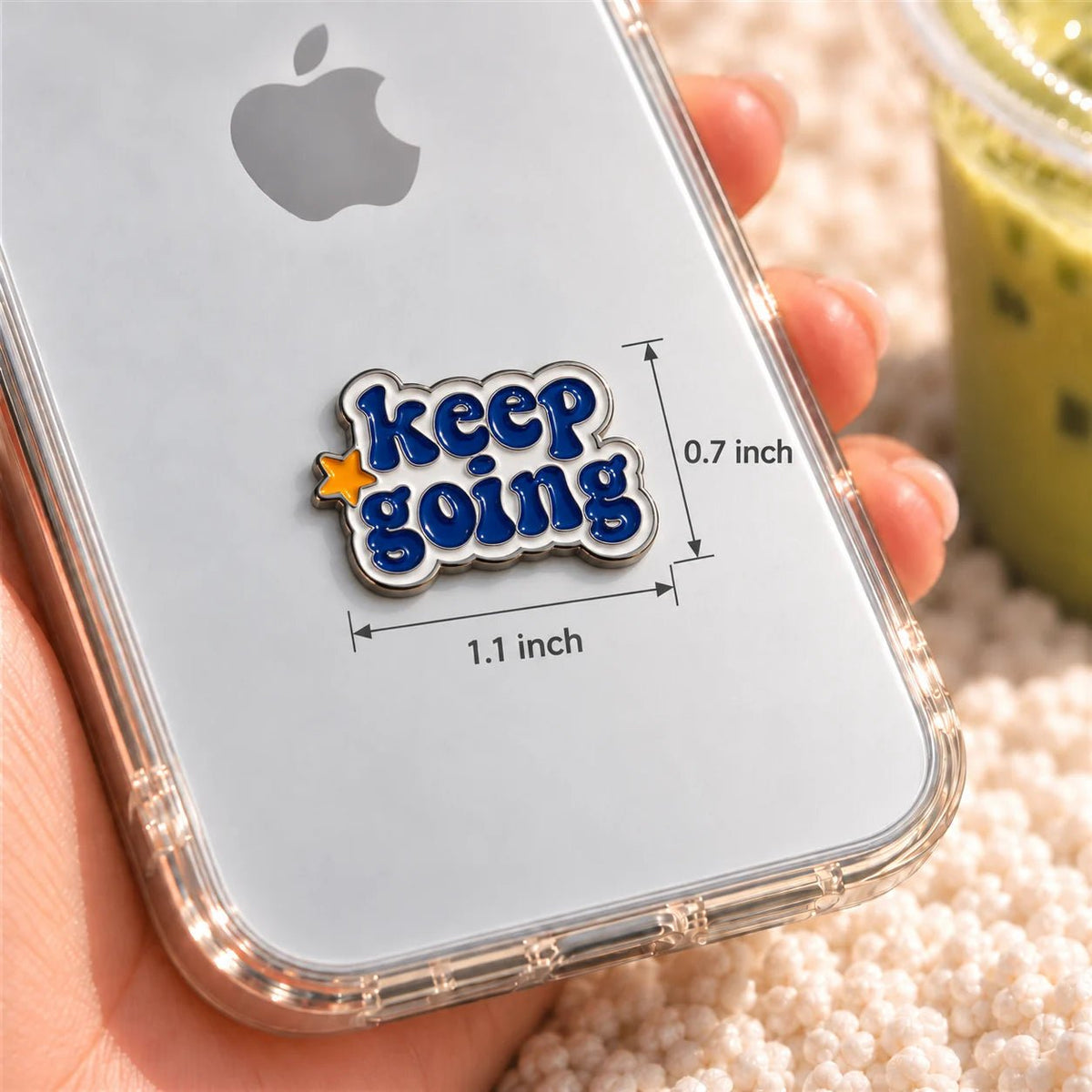 Keep Going - Adhesive Metal Charm - BREACHIT