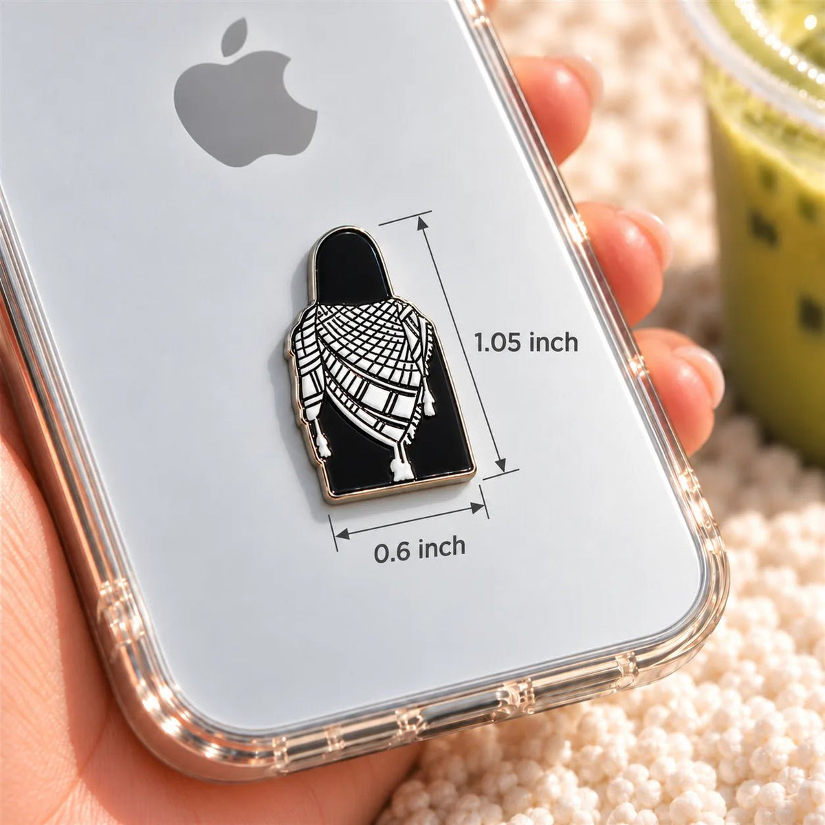 Keffiyeh - Adhesive Metal Charm - BREACHIT