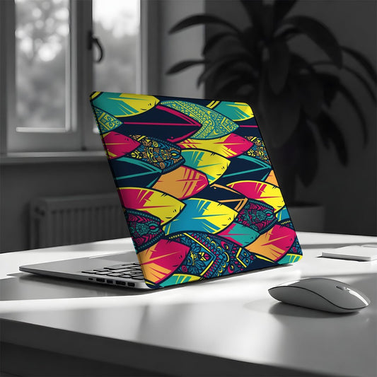 L187 Surfing Pattern Laptop Skin - BREACHIT