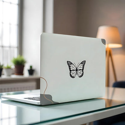 L301 Black Butterfly Laptop Skin - BREACHIT