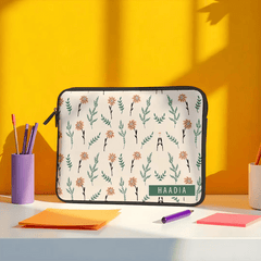 L313 Terracotta Garden Name Laptop Sleeve - BREACHIT